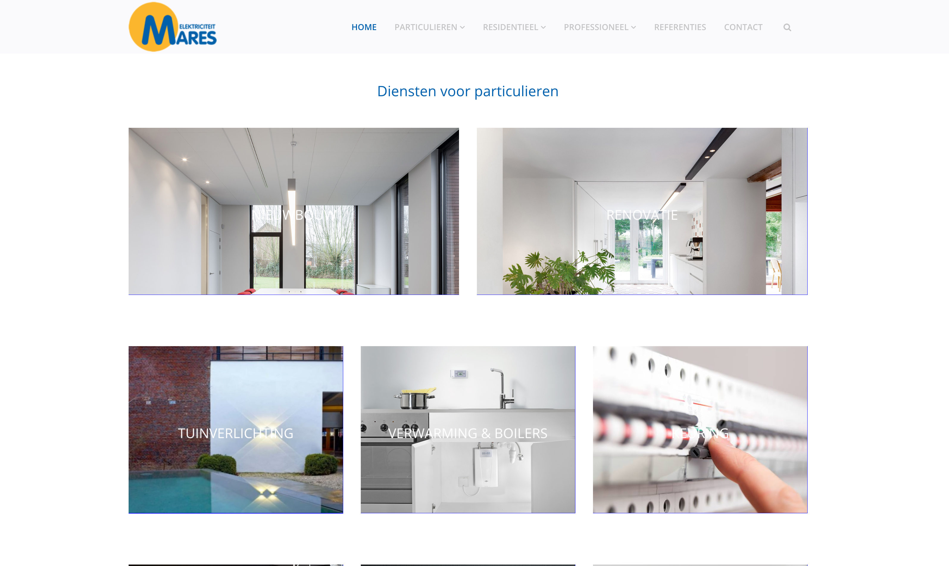 Mares Elektriciteit nieuwe website